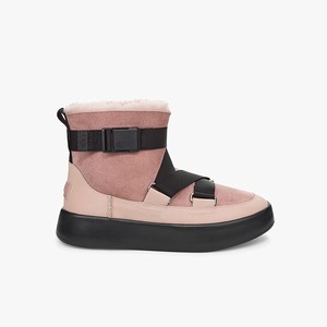 Ugg Classic Boom Buckle Klassiska Stövlar Dam Rosa/Svarta (587032XVW)